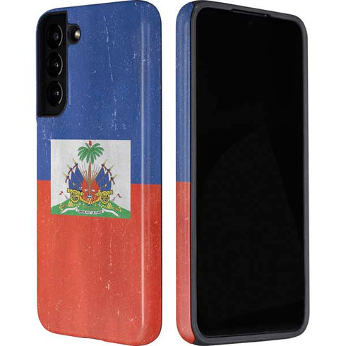 Haiti Flag Distressed Galaxy S22 Plus Pro Case